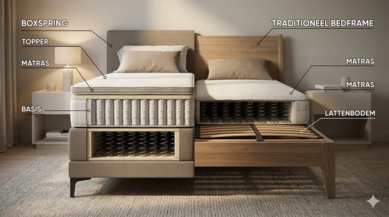 Verschil tussen een boxspring en een bed