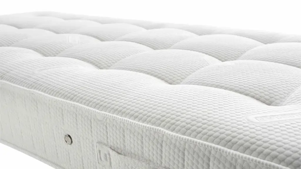 Detail van een matras in de showroom van Truste, matrassen Amersfoort